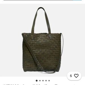 Madewell Medium Transport Tote Woven Leather Edition